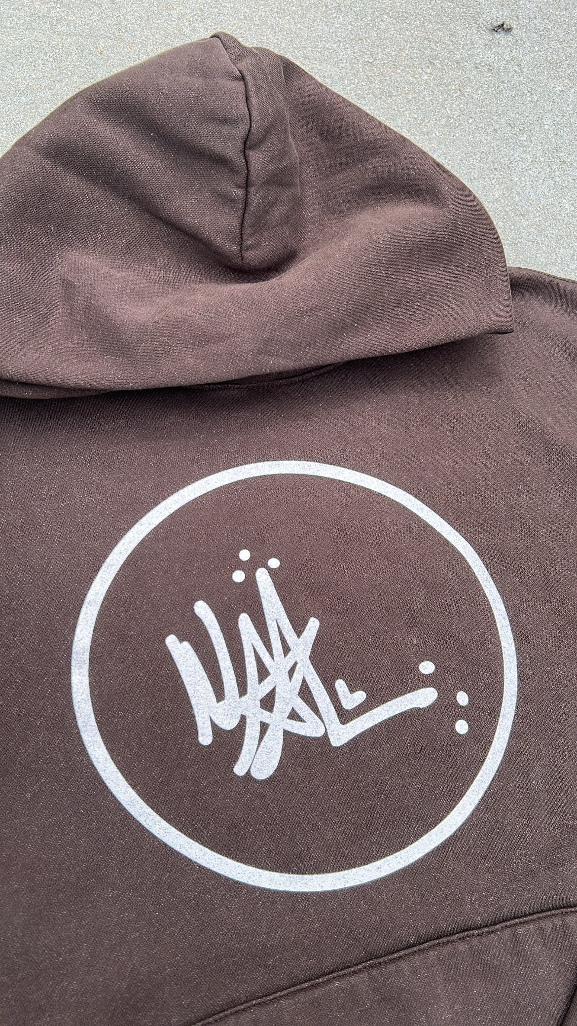 WAL logo Hoodie Brown
