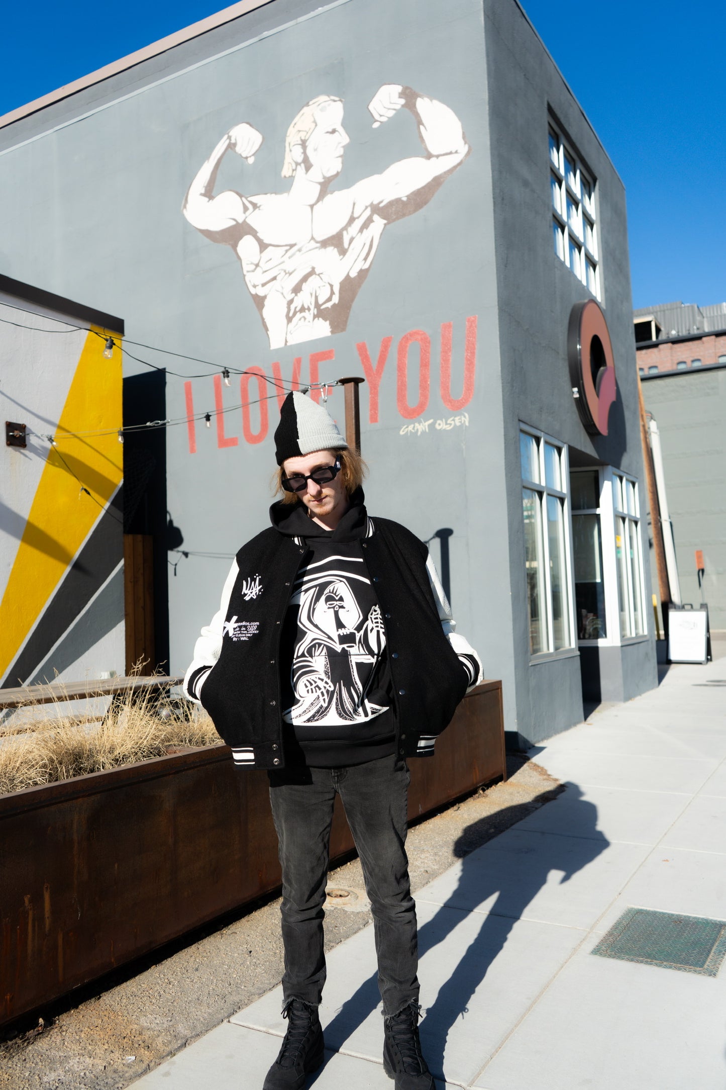 Split Beanie Black/HeatherGrey