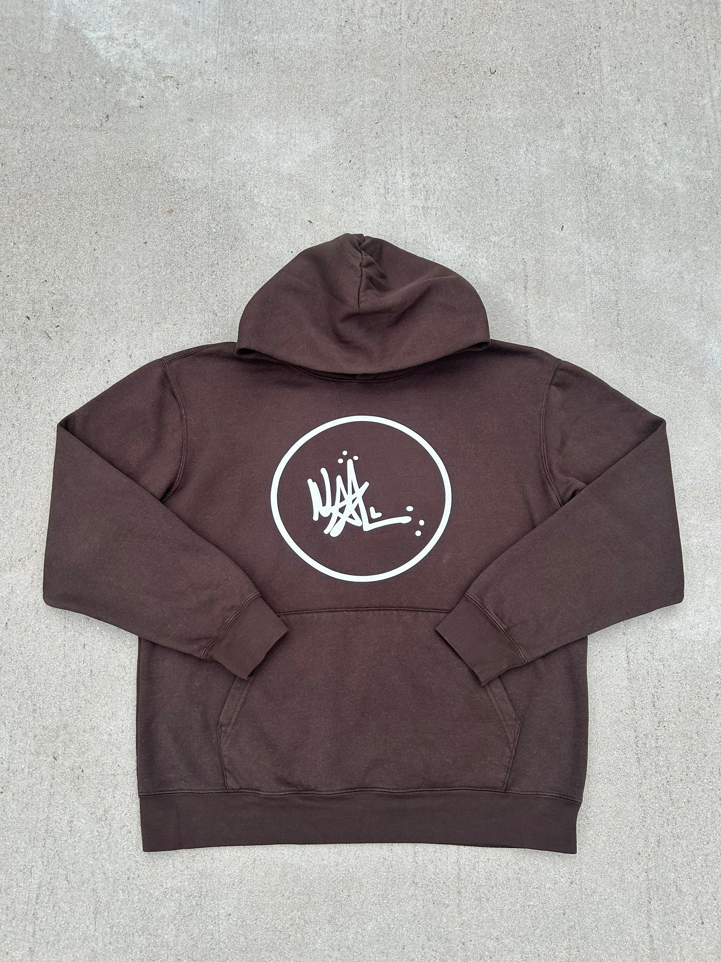 WAL logo Hoodie Brown