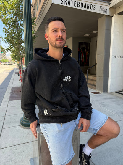 *Mini Logo Embroidered Hoodie