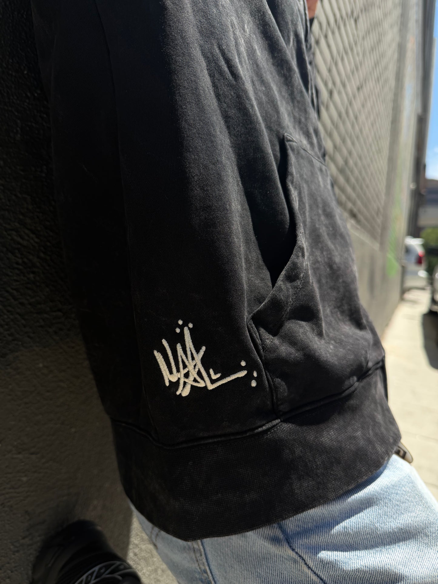 *Mini Logo Embroidered Hoodie