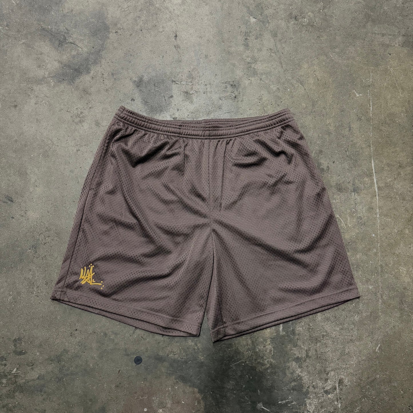 Mesh Shorts Brown
